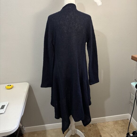 Icewear Iceland Wool Long Cardigan Sweater Navy Blue Wool Women Medium - Picture 7 of 13